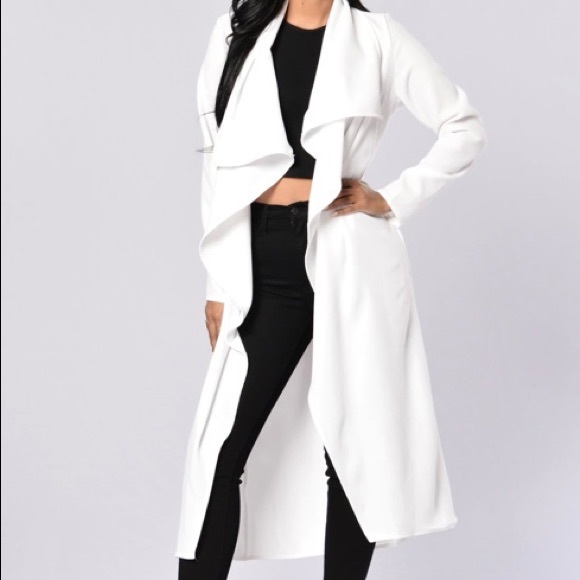 Business Casual Fashion Nova Coat - White - Picture 2 of 7